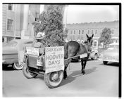 Hoover cart at election day demonstration